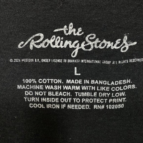 The Rolling Stones Hot Lips North American Tour 1975 T-Shirt Large - Picture 4 of 4